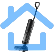 Пылесос вертикальный моющий Dreame Wet and Dry Vacuum H12S черный, питание от аккумулятора, 300 Вт, уборка влажная/сухая, пылесборник 0.7 л, работа от АКБ max 35 мин