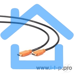 Кабель Cablexpert HDMI CC-HDMI4L-6, 19M/19M, v2.0, серия Light, позол.разъемы, экран, 1.8м, черный, пакет