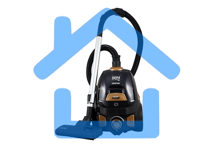 Пылесос Centek CT-2534 черно-бронзовый, 2400Вт, нера фильтр (в уп. 1 шт)