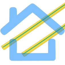 Термоусадочная трубка 20/10 мм, желто-зеленая, упаковка 10 шт. по 1 м PROconnect