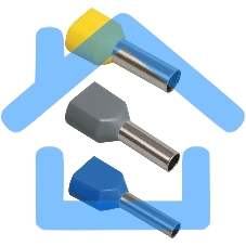 Наконечник-гильза изол. НГИ2 0.75-8 темн.-кр. (уп.100шт) ИЭК UTE10-D75-100