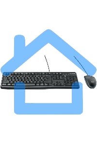 Комплект клавиатура + мышь Logitech Desktop MK120 (русская раскладка)