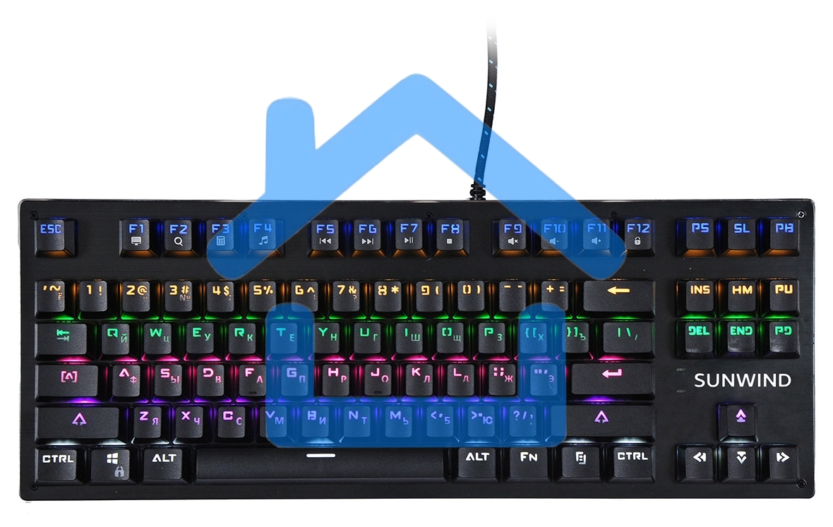 Клавиатура SUNWIND SW-K900G,USB, черный 1422332