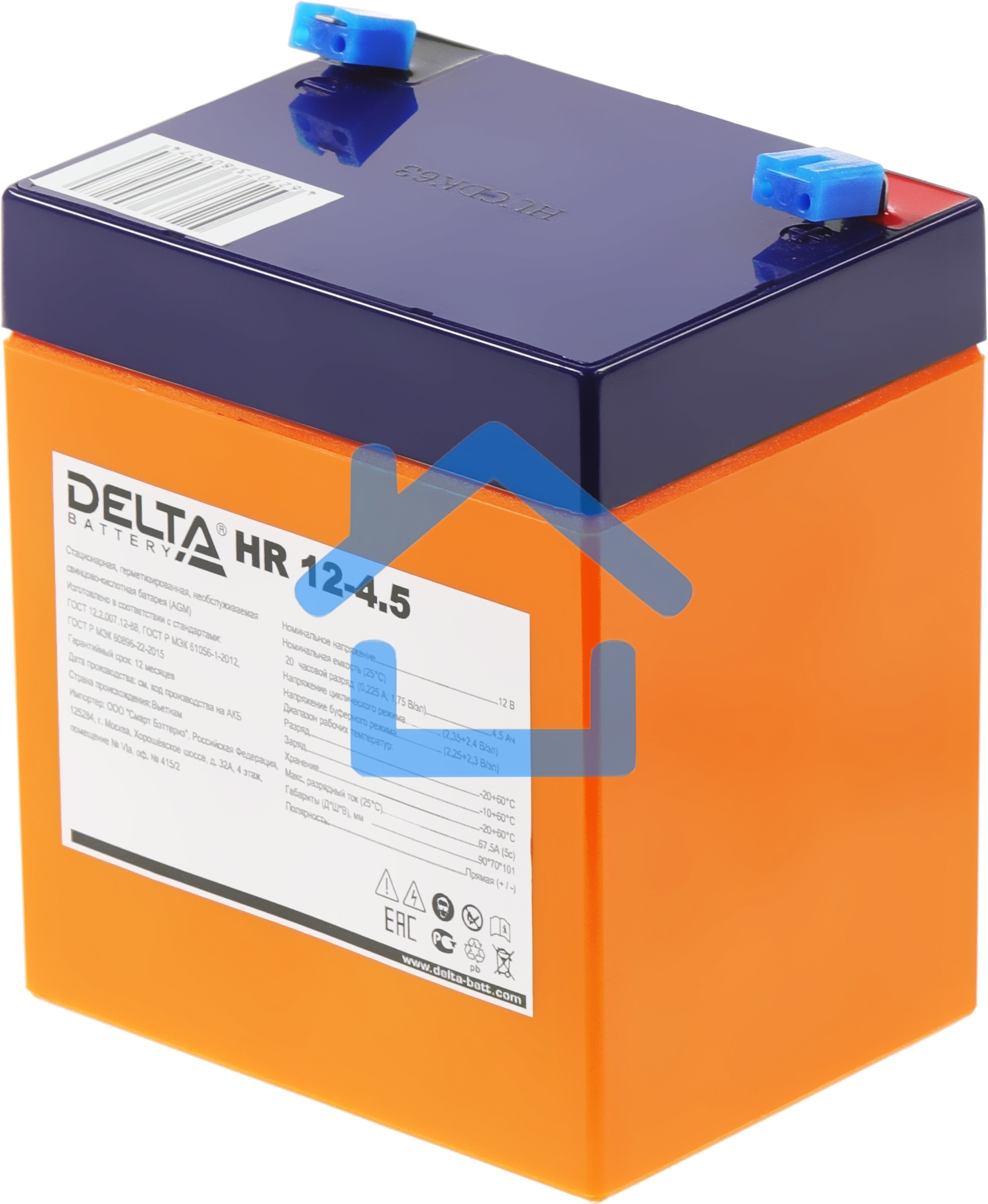 Батарея Delta HR 12-4.5 (12V, 4.5Ah)