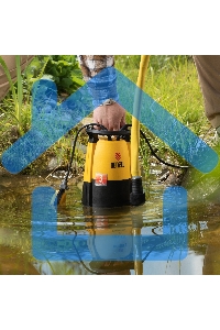 Дренажный насос для чистой и грязной воды DP-600S, 600 Вт, напор 7 м, 13000 л/ч Denzel