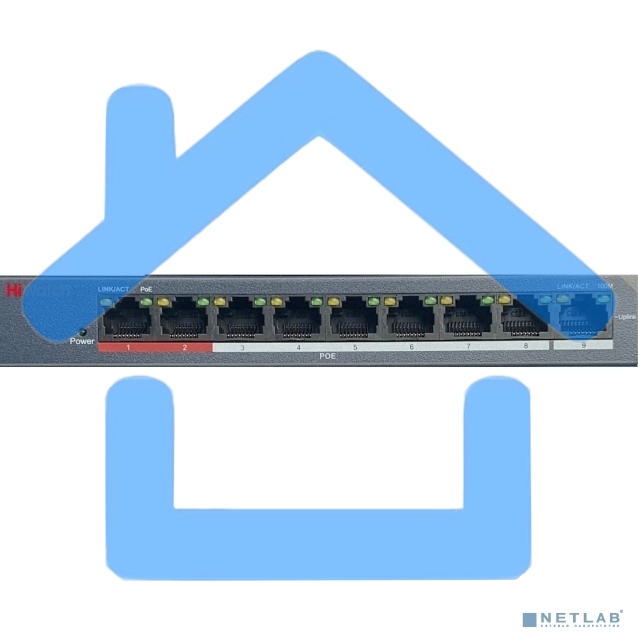 Коммутатор Hikvision HiWatch DS-S908P(B)