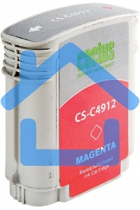Картридж струйный Cactus CS-C4912 №82 пурпурный (72 ml) для HP Design Jet 500/800C