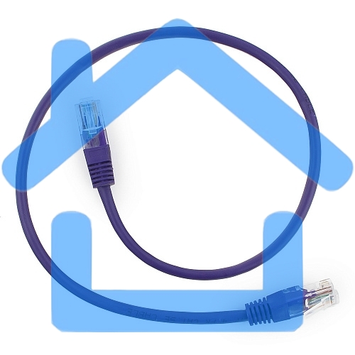 Патч-корд UTP Cablexpert кат.5e, 0.5м, литой, многожильный, фиолетовый