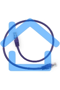 Патч-корд UTP Cablexpert кат.5e, 0.5м, литой, многожильный, фиолетовый