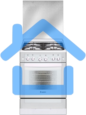 Плита газовая Gefest ПГ 6300-02 0040 белый, конфорок 4 шт, духовка 52 л, 60 см x 85 см x 60 см