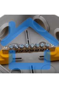 Коробка уравнивания потенциалов ОУ 100×100×50 мм, винт IP55 Rexant