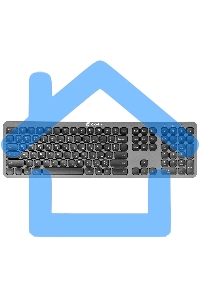 Комплект клавиатура + мышь Оклик 300M клав:серый мышь:серый/черный USB беспроводная slim