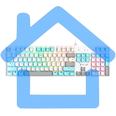 Клавиатура A4Tech Bloody S510N проводная USB белый