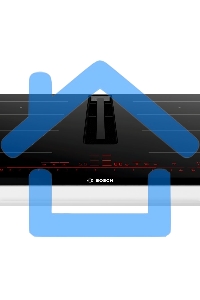 Индукционная варочная панель Bosch PXX875D67E с вытяжкой, черная, ширина 80см, 4 зоны нагрева, которые можно обьединить в две зоны FlexInduction, управление DirectSelect Premium, функции HomeConnect: удаленная диагностика, контроль и мониторинг, функция P