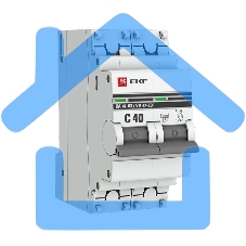 Выключатель автоматический EKF mcb4763-2-40C-pro 2P 40А (C) 4,5kA ВА 47-63 EKF PROxima