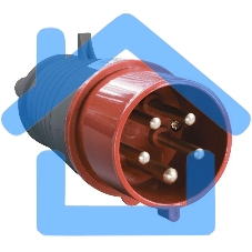 Вилка ИЭК 025 3P+PE+N 32А380В IP44