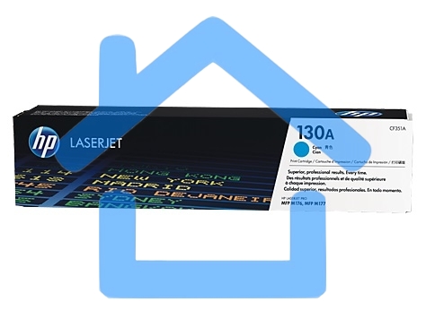 Тонер Картридж HP 130A CF351A голубой для HP M153/M176/M177