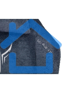 Кресло игровое Knight N1 Fabric синий Light-27 с подголов. крестовина металл