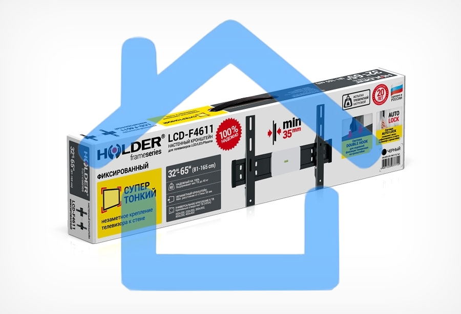 Кронштейн для телевизора Holder LCD-F4611 черный 32