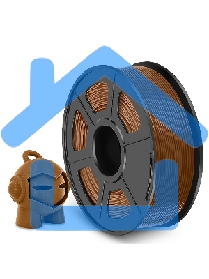 Филамент NVPRINT PETG Coffee для 3D печати диаметр 1.75мм длина 330 метров масса 1 кг