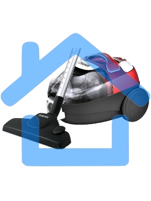 Пылесос Centek CT-2535 красный/черный, 350/2000 Вт, уборка сухая, пылесборник контейнер, 1,5 л