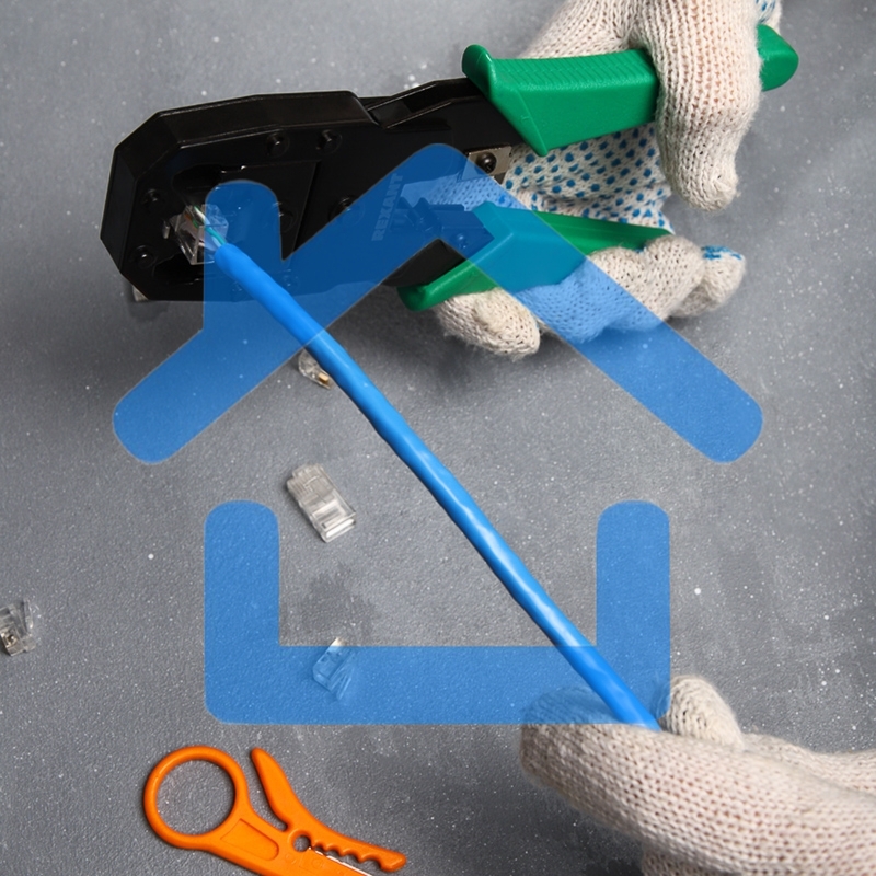 Кримпер Rexant HT-200 для обжима 8P8C, 6P6C, 4P4C, заделка витой пары