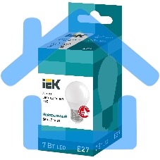 Лампа светодиодная ECO G45 7Вт шар 4000К белый E27 630лм 230-240В ИЭК LLE-G45-7-230-40-E27