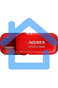 Флешка USB ADATA UV240 (AUV240-32G-RRD), 32 Gb, USB 2.0, R/W 15/5, красный