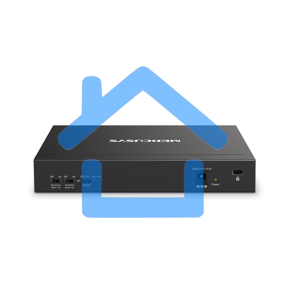 Настольный коммутатор Mercusys MS110P с 10 портами 10/100 Мбит/с (8 портов PoE+)