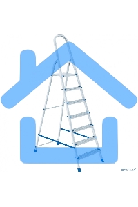 Стремянка Сибртех 977177 ступеней алюминиевая