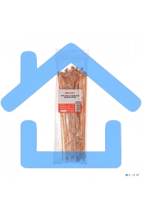 Стяжка кабельная нейлоновая Rexant 150x3,6мм, коричнево-золотая (RAL8001) (100 шт/уп)