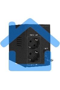 Источник бесперебойного питания ExeGate Power Smart ULB-500.LCD.AVR.2SH 500VA/300W, LCD, AVR, 2*Schuko, металлический корпус, черный