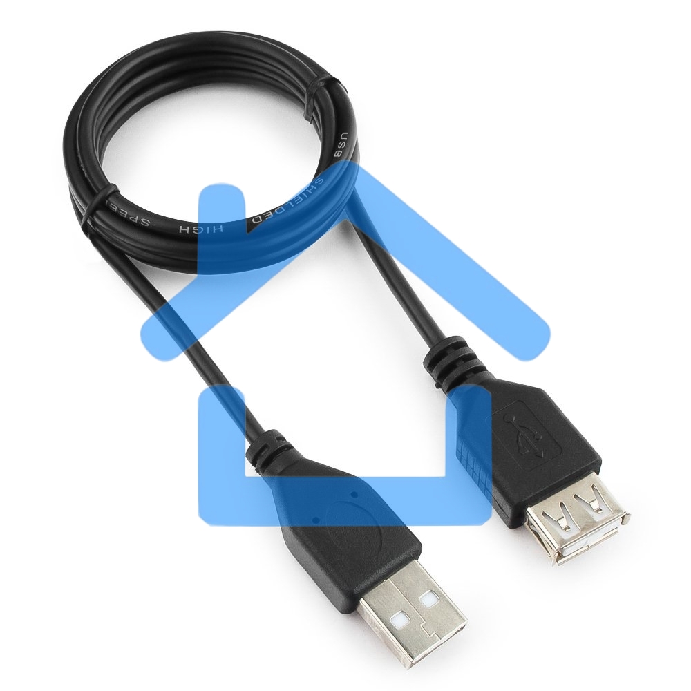 Кабель Гарнизон Кабель удлинитель USB 2.0, AM/AF, 1м, пакет (GCC-USB2-AMAF-1M)