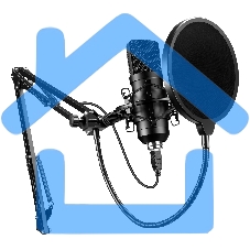 Микрофон проводной Оклик SM-700G 2.5м черный