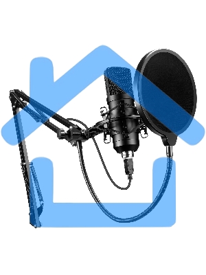 Микрофон проводной Оклик SM-700G 2.5м черный