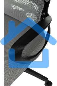 Кресло руководителя Бюрократ Sigma 2 серый, сетка/ткань, крестов. пластик