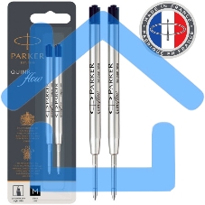 Стержень шариковый Parker QuinkFlow Z08 (CW1950372) M 1мм, черные чернила, блистер (2шт)