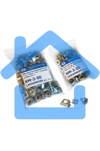 Комплект монтажный ЦМО № 2 (винт, шайба, гайка с защелкой), упаковка 50 шт. (КМ-2-50) (50 шт)