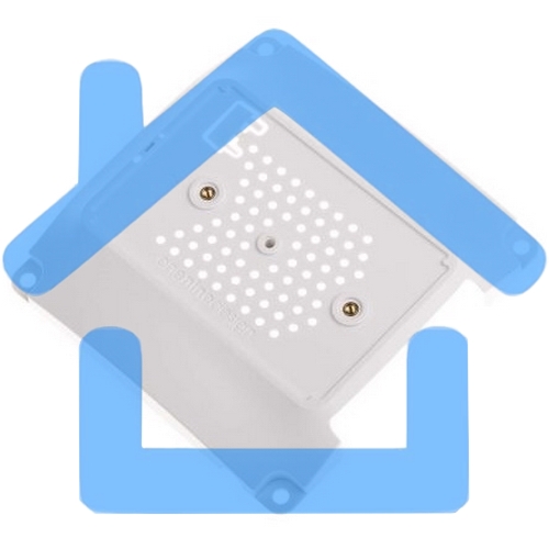 Крепление для корпуса Raspberry Pi 3 Model B VESA Mount (100x100 mm) для корпусов Raspberry Pi 3, ASM-1900048-11, цвет белый, (122-3464)