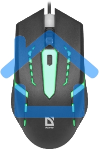 Мышь проводная Defender Hit MB-601 черный, 1200 dpi, USB, кнопки - 4