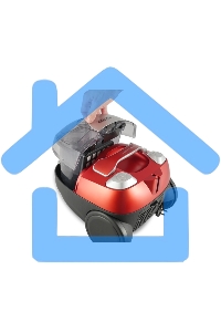 Пылесос Centek CT-2535 красный/черный, 350/2000 Вт, уборка сухая, пылесборник контейнер, 1,5 л