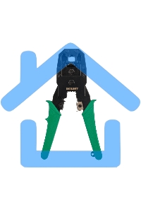 Кримпер Rexant HT-200 для обжима 8P8C, 6P6C, 4P4C, заделка витой пары