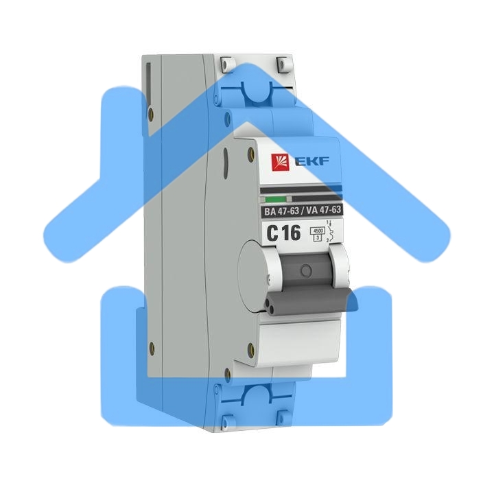 Автоматический выключатель EKF mcb4763-1-16C-pro 1P 16А (C) 4,5kA ВА 47-63 EKF PROxima
