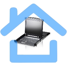 Переключатель/switch, KVM, 1 user консоль LCD/ЖК 19 =16 cpu/портов/port PS2/USB+VGA, с KVM-шнурами PS2 1х1.8м.;USB 1x1.8м., 1280x1024, 1U 19, исп.спец.шнуры, OSD, каскад 256, лат./рус.клав 16PLCD KVMP SWITCH 19INCH