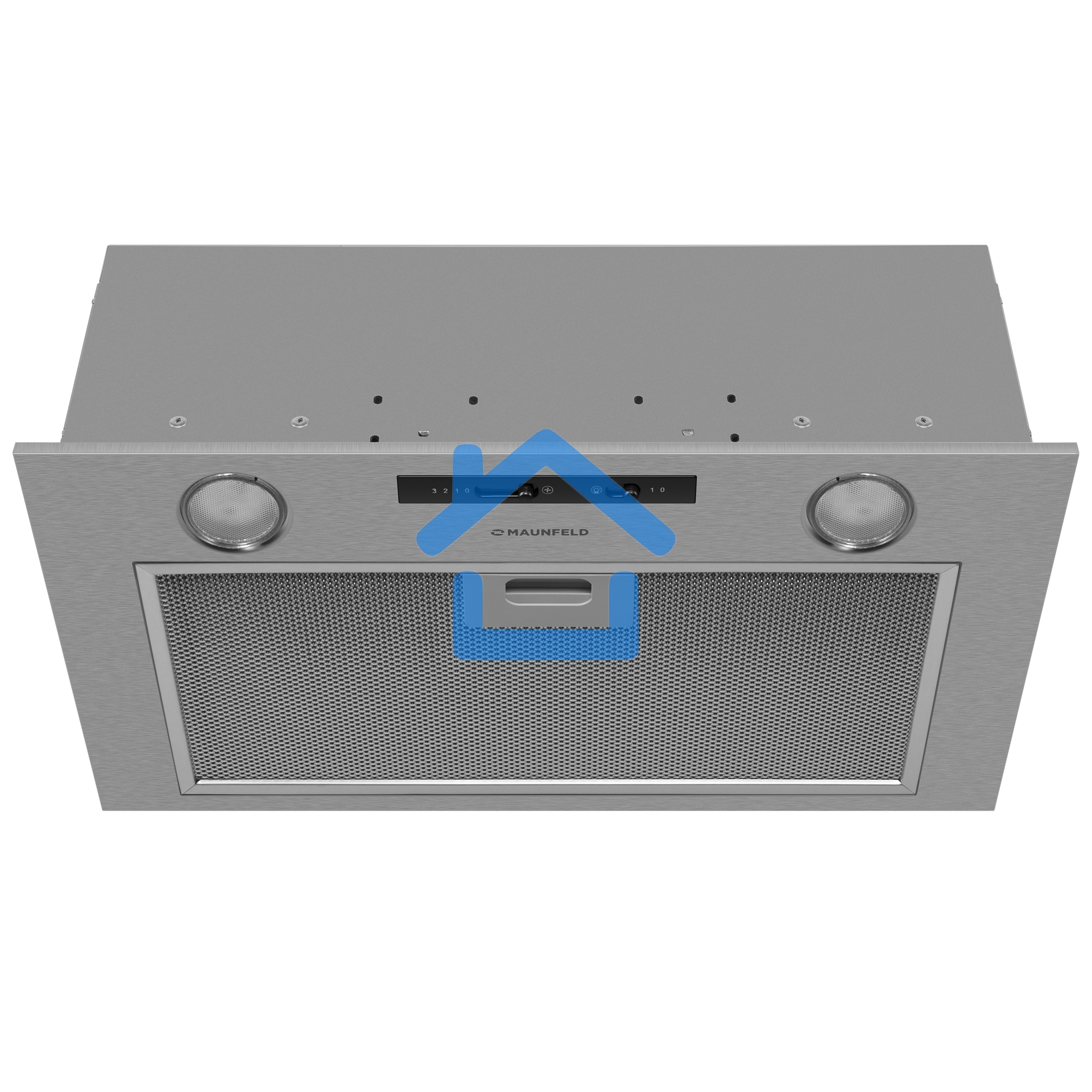 Вытяжка полновстраиваемая Maunfeld Crosby Light 5028, нержавеющая сталь, 50 см, 850 куб. м/ч, 55 дБ