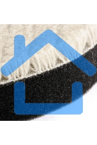 Насадка Matrix полировальная под липучку, 125 мм короткая плетеная шерстяная нить