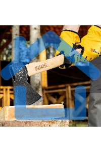 Топор Denzel 1000 г, кованый, буковое топорище