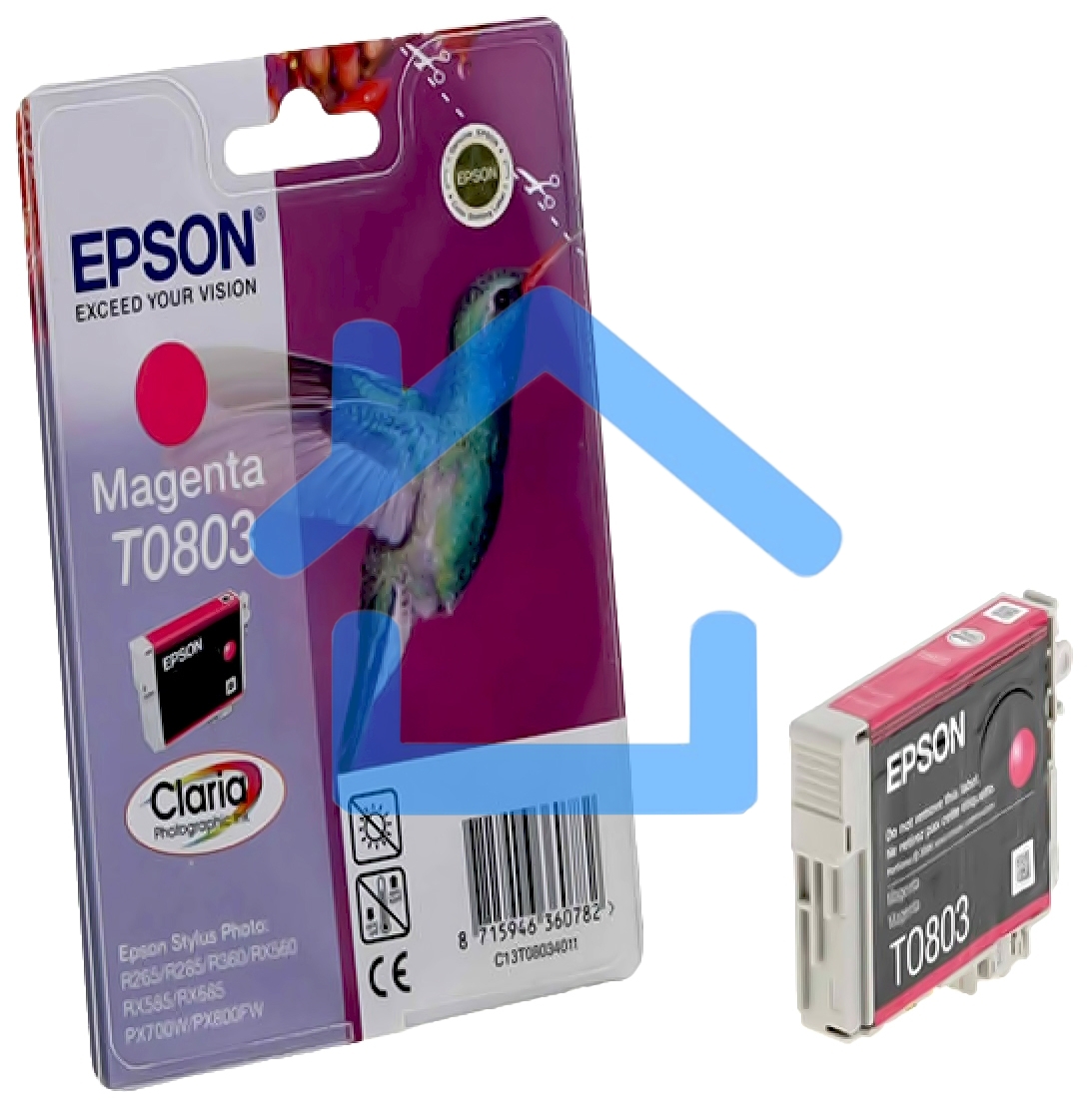 Картридж струйный Epson C13T08034011 пурпурный (330 стр.) для Epson St Ph P50/PX660/PX720WD