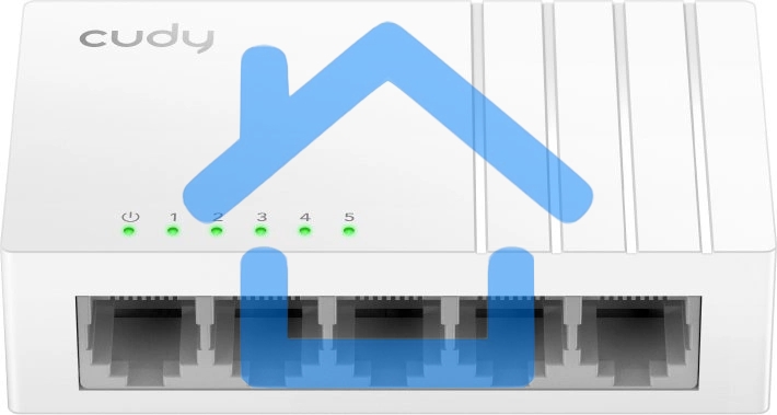 Коммутатор 5-Port Gigabit Desktop Switch, 5 10/100/1000M RJ45 Ports, Loop Detection, Desktop Plastic Case, Power Saving, Plug & Play, Wall-Mount, Power Adapter Not Included