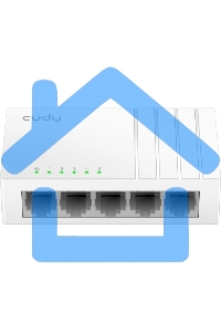 Коммутатор 5-Port Gigabit Desktop Switch, 5 10/100/1000M RJ45 Ports, Loop Detection, Desktop Plastic Case, Power Saving, Plug & Play, Wall-Mount, Power Adapter Not Included